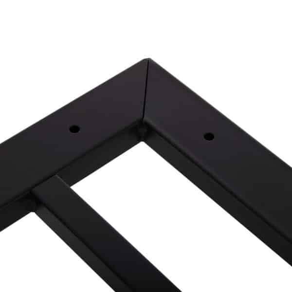 ΒΑΣΗ ΤΡΑΠΕΖΙΟΥ ΜΕΤΑΛΛΙΚΗ ΔΙΠΛΗ HM461.12 ΛΕΥΚΗ ΜΕ ΡΕΓΟΥΛΑΤΟΡΟΥΣ 100x60x73Υεκ. - Image 6