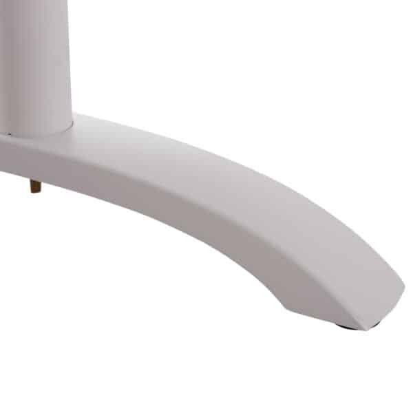 ΒΑΣΗ ΤΡΑΠΕΖΙΟΥ ΜΕΤΑΛΛΙΚΗ ΔΙΠΛΗ HM461.12 ΛΕΥΚΗ ΜΕ ΡΕΓΟΥΛΑΤΟΡΟΥΣ 100x60x73Υεκ. - Image 8