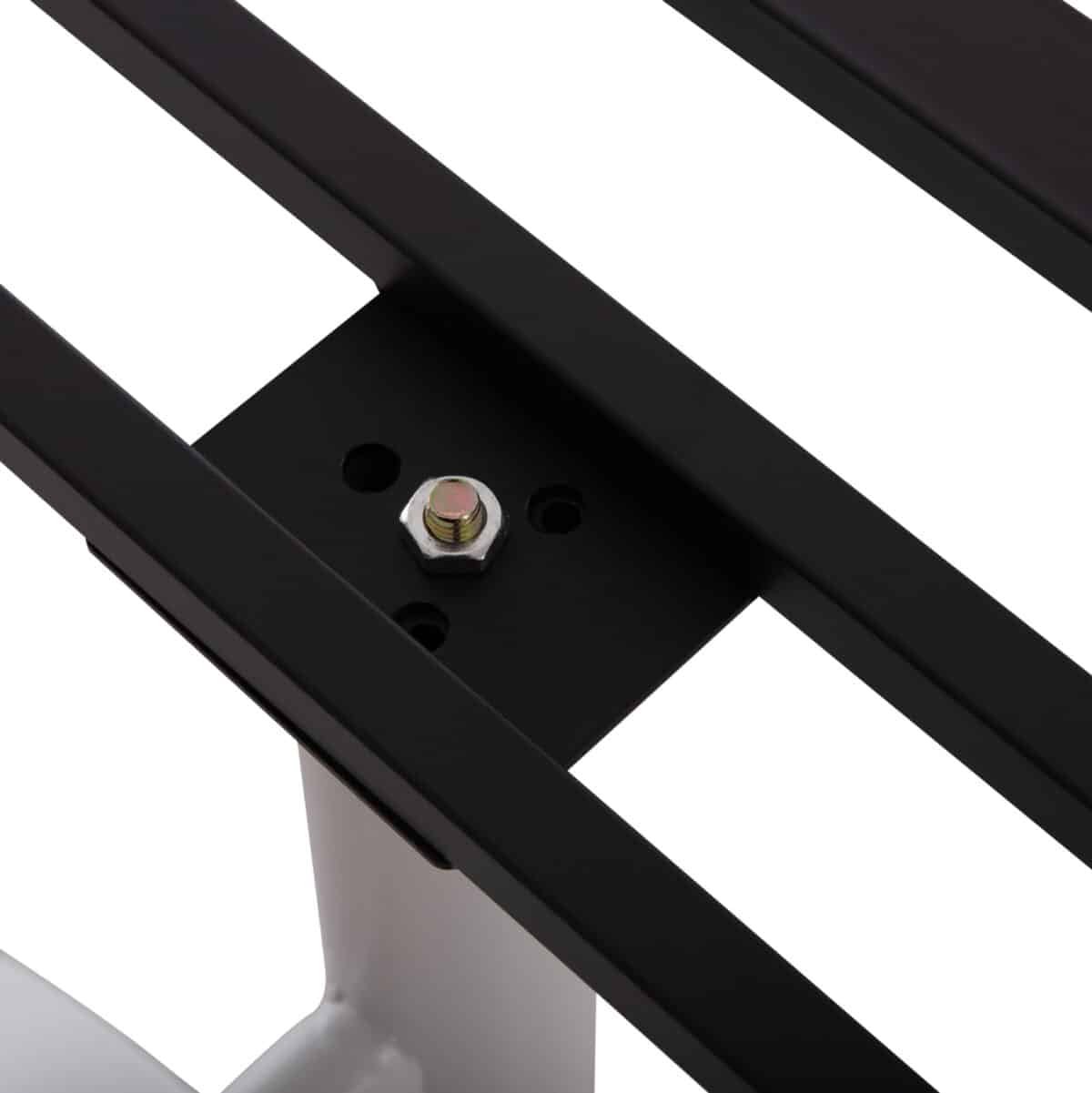 ΒΑΣΗ ΤΡΑΠΕΖΙΟΥ ΜΕΤΑΛΛΙΚΗ ΔΙΠΛΗ HM461.12 ΛΕΥΚΗ ΜΕ ΡΕΓΟΥΛΑΤΟΡΟΥΣ 100x60x73Υεκ. - Image 10