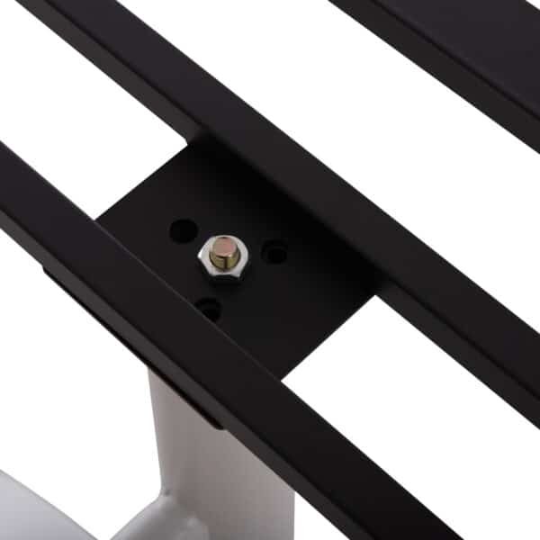 ΒΑΣΗ ΤΡΑΠΕΖΙΟΥ ΜΕΤΑΛΛΙΚΗ ΔΙΠΛΗ HM461.12 ΛΕΥΚΗ ΜΕ ΡΕΓΟΥΛΑΤΟΡΟΥΣ 100x60x73Υεκ. - Image 10