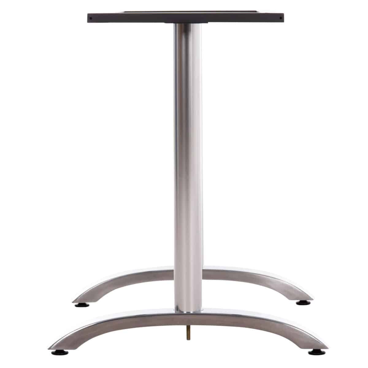 ΒΑΣΗ ΤΡΑΠΕΖΙΟΥ ΜΕΤΑΛΛΙΚΗ ΔΙΠΛΗ HM461.13 ΧΡΩΜΙΟΥ ΜΕ ΡΕΓΟΥΛΑΤΟΡΟΥΣ 100x60x73Υεκ. - Image 5