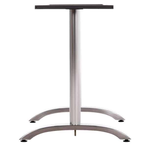 ΒΑΣΗ ΤΡΑΠΕΖΙΟΥ ΜΕΤΑΛΛΙΚΗ ΔΙΠΛΗ HM461.13 ΧΡΩΜΙΟΥ ΜΕ ΡΕΓΟΥΛΑΤΟΡΟΥΣ 100x60x73Υεκ. - Image 5