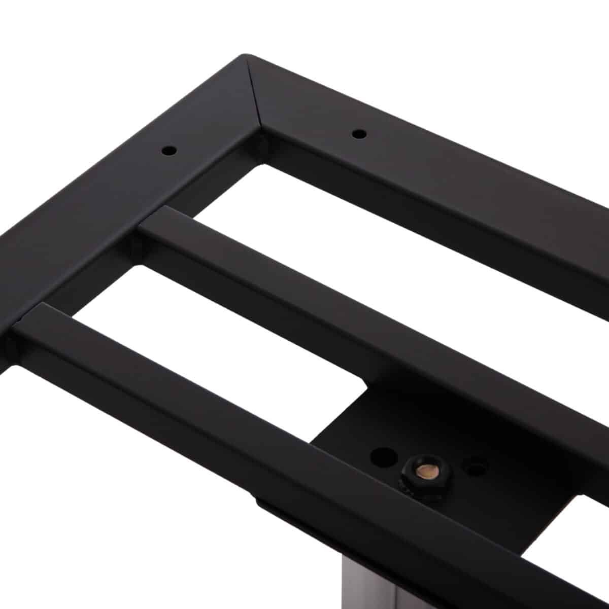 ΒΑΣΗ ΤΡΑΠΕΖΙΟΥ ΜΕΤΑΛΛΙΚΗ ΔΙΠΛΗ HM461.13 ΧΡΩΜΙΟΥ ΜΕ ΡΕΓΟΥΛΑΤΟΡΟΥΣ 100x60x73Υεκ. - Image 6