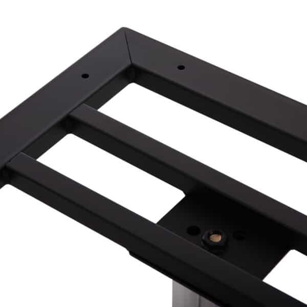 ΒΑΣΗ ΤΡΑΠΕΖΙΟΥ ΜΕΤΑΛΛΙΚΗ ΔΙΠΛΗ HM461.13 ΧΡΩΜΙΟΥ ΜΕ ΡΕΓΟΥΛΑΤΟΡΟΥΣ 100x60x73Υεκ. - Image 6