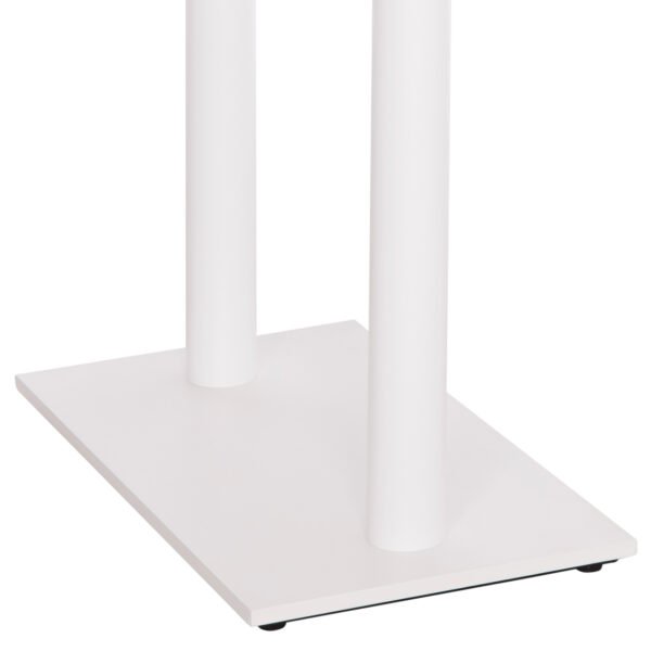 ΒΑΣΗ ΤΡΑΠΕΖΙΟΥ ΜΠΑΡ HM480.02 ΔΥΟ ΠΟΔΙΑ-ΜΕΤΑΛΛΙΚΗ ΣΕ ΛΕΥΚΟ ΜΑΤ ΧΡΩΜΑ 80x40x108Υεκ - Image 8