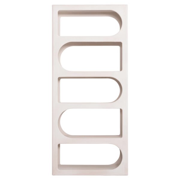 ΒΙΒΛΙΟΘΗΚΗ ΣΕΙΡΑ SANTORINI HM18062 MDF ΣΕ ΥΠΟΛΕΥΚΟ ΧΡΩΜΑ 80x38x180Yεκ. - Image 3