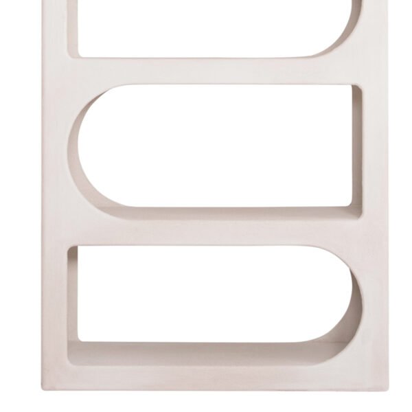 ΒΙΒΛΙΟΘΗΚΗ ΣΕΙΡΑ SANTORINI HM18062 MDF ΣΕ ΥΠΟΛΕΥΚΟ ΧΡΩΜΑ 80x38x180Yεκ. - Image 7