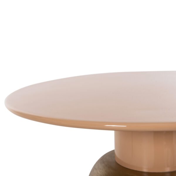 ΒΟΗΘΗΤΙΚΟ ΤΡΑΠΕΖΑΚΙ PATNA HM4235.08 ΜΕΤΑΛΛΟ ΣΕ ΣΟΜΟΝ-ΧΡΥΣΟ Φ40,5x43Υεκ - Image 6