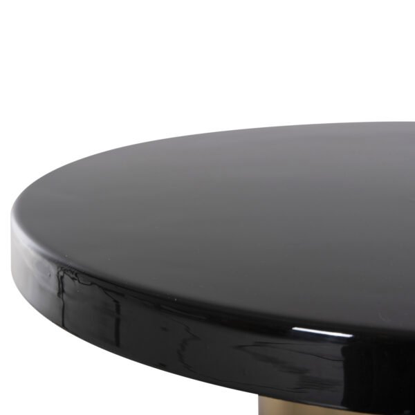 ΒΟΗΘΗΤΙΚΟ ΤΡΑΠΕΖΑΚΙ SURAT HM4236.04 ΜΕΤΑΛΛΟ ΣΕ ΜΑΥΡΟ-ΧΡΥΣΟ Φ50,5x59,5Υ εκ. - Image 5