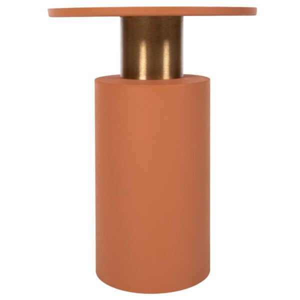 ΒΟΗΘΗΤΙΚΟ ΤΡΑΠΕΖΑΚΙ PUNJAB HM4239.08 ΜΕΤΑΛΛΟ ΣΕ ΠΟΡΤΟΚΑΛΙ-ΧΡΥΣΟΧΑΛΚΙΝΟ Φ36x47Υεκ. - Image 3