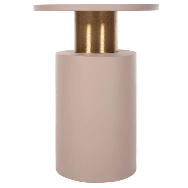 ΒΟΗΘΗΤΙΚΟ ΤΡΑΠΕΖΑΚΙ PUNJAB HM4240.03 ΜΕΤΑΛΛΟ ΣΕ ΕΚΡΟΥ-ΧΡΥΣΟΧΑΛΚΙΝΟ Φ30,5x42Υεκ. - Image 3