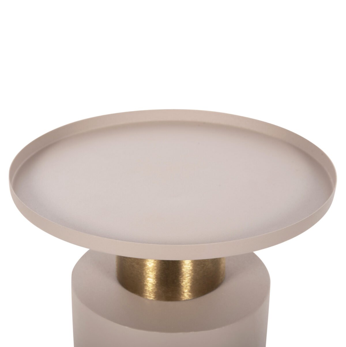 ΒΟΗΘΗΤΙΚΟ ΤΡΑΠΕΖΑΚΙ PUNJAB HM4240.03 ΜΕΤΑΛΛΟ ΣΕ ΕΚΡΟΥ-ΧΡΥΣΟΧΑΛΚΙΝΟ Φ30,5x42Υεκ. - Image 4