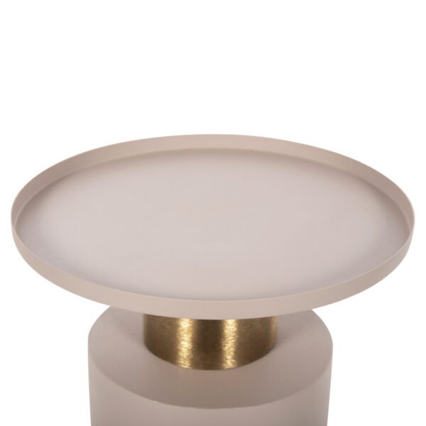 ΒΟΗΘΗΤΙΚΟ ΤΡΑΠΕΖΑΚΙ PUNJAB HM4240.03 ΜΕΤΑΛΛΟ ΣΕ ΕΚΡΟΥ-ΧΡΥΣΟΧΑΛΚΙΝΟ Φ30,5x42Υεκ. - Image 4