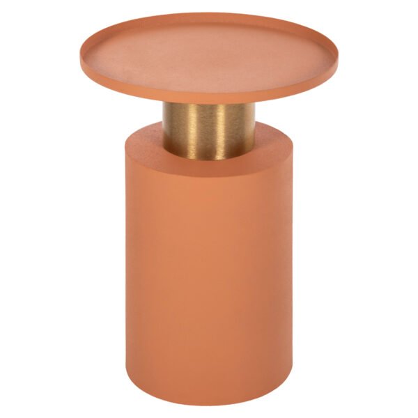 ΒΟΗΘΗΤΙΚΟ ΤΡΑΠΕΖΑΚΙ PUNJAB HM4240.08 ΜΕΤΑΛΛΟ ΣΕ ΠΟΡΤΟΚΑΛΙ-ΧΡΥΣΟΧΑΛΚΙΝΟ Φ30,5x42Υεκ. - Image 3