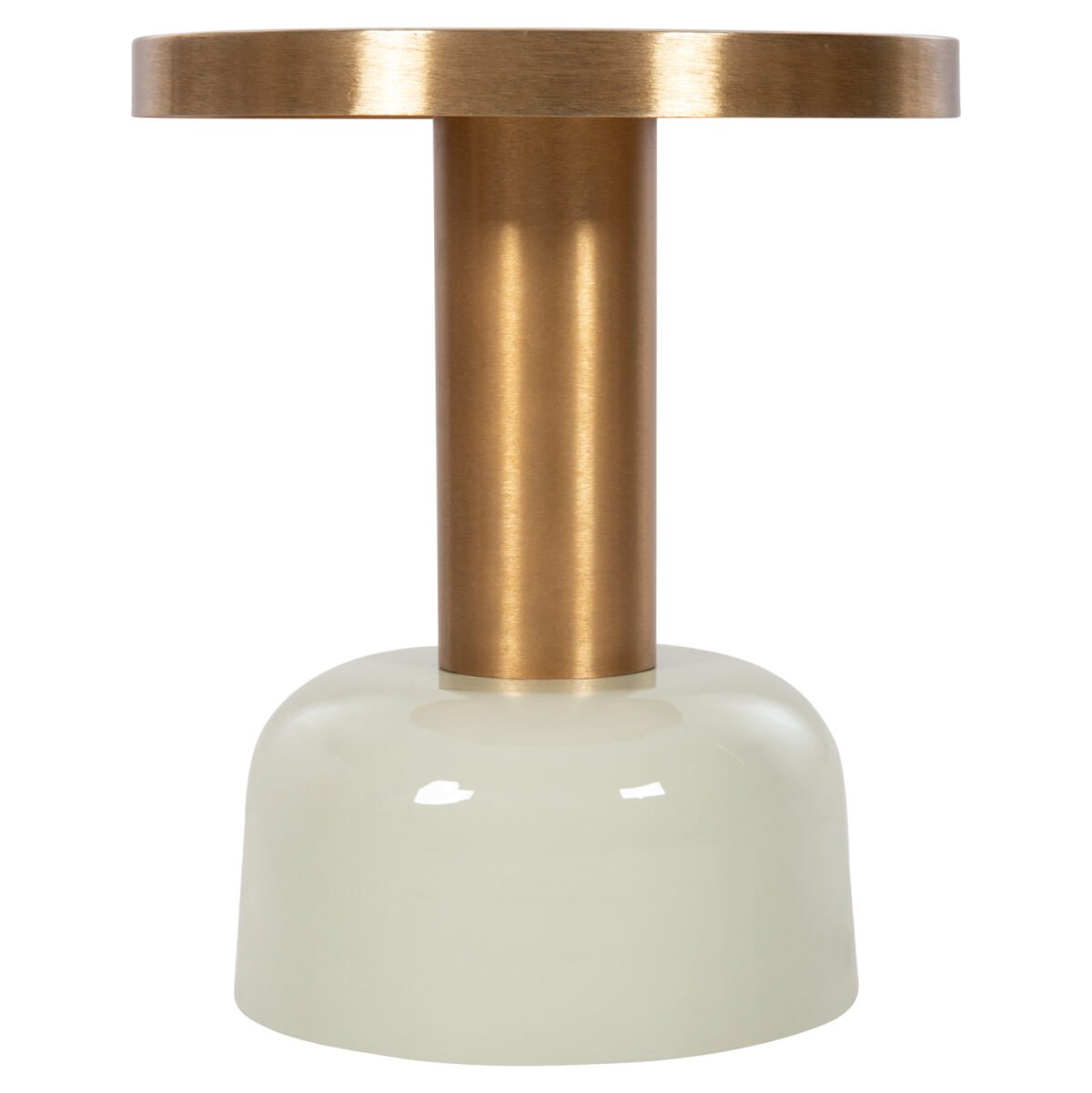 ΒΟΗΘΗΤΙΚΟ ΤΡΑΠΕΖΑΚΙ ERODE HM4243.07 ΜΕΤΑΛΛΟ ΣΕ ΑΝΟΙΧΤΟ ΠΡΑΣΙΝΟ-ΧΡΥΣΟ Φ40,5x48Υ εκ. - Image 3