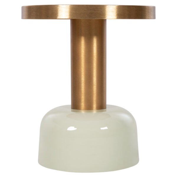 ΒΟΗΘΗΤΙΚΟ ΤΡΑΠΕΖΑΚΙ ERODE HM4243.07 ΜΕΤΑΛΛΟ ΣΕ ΑΝΟΙΧΤΟ ΠΡΑΣΙΝΟ-ΧΡΥΣΟ Φ40,5x48Υ εκ. - Image 3