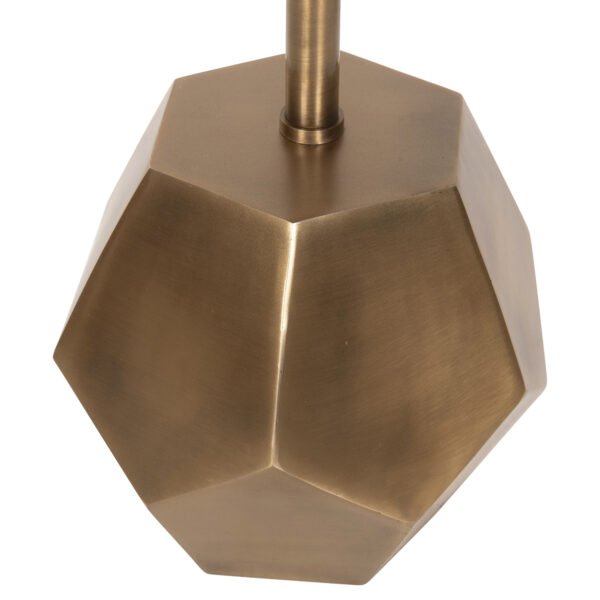 ΒΟΗΘΗΤΙΚΟ ΤΡΑΠΕΖΑΚΙ RUBIN HM9719 ΞΥΛΟ MANGO ΣΕ ΜΑΥΡΟ-ΒΑΣΗ ΜΕΤΑΛΛΟ ΧΡΥΣΗ 35x35x59Υεκ. - Image 6