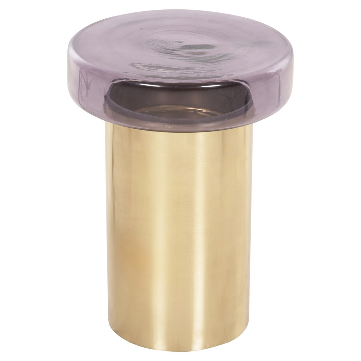 ΒΟΗΘΗΤΙΚΟ ΤΡΑΠΕΖΑΚΙ CARMO HM9728 ΜΩΒ ΓΥΑΛΙ-ΧΡΥΣΟ ΜΕΤΑΛΛΟ Φ39Χ54Υεκ - Image 3