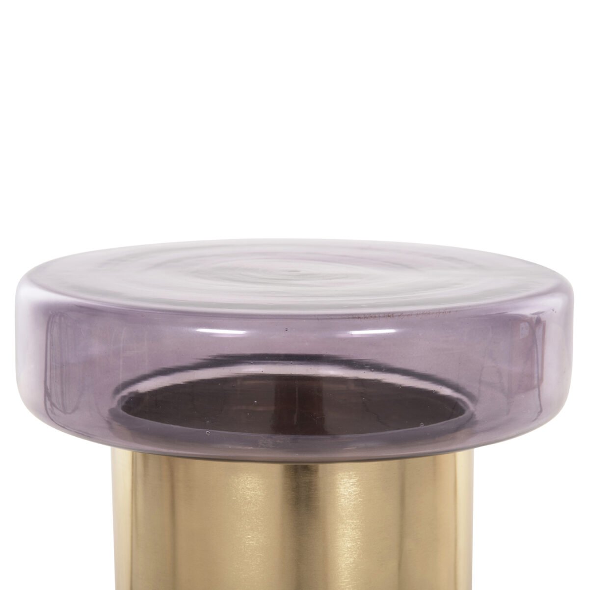 ΒΟΗΘΗΤΙΚΟ ΤΡΑΠΕΖΑΚΙ CARMO HM9728 ΜΩΒ ΓΥΑΛΙ-ΧΡΥΣΟ ΜΕΤΑΛΛΟ Φ39Χ54Υεκ - Image 5