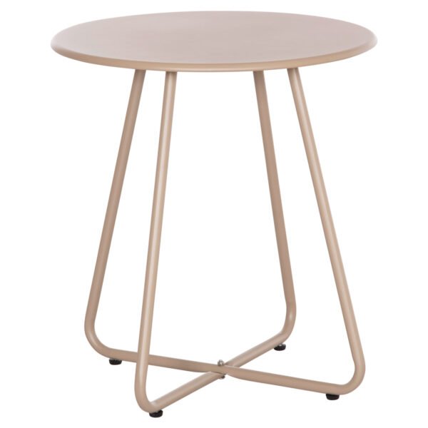 ΒΟΗΘΗΤΙΚΟ ΤΡΑΠΕΖΑΚΙ ΜΕΤΑΛΛΙΚΟ ΣΤΡΟΓΓΥΛΟ SAMMON HM6271.03 ΚΑΠΟΥΤΣΙΝΟ Φ45x50Υεκ