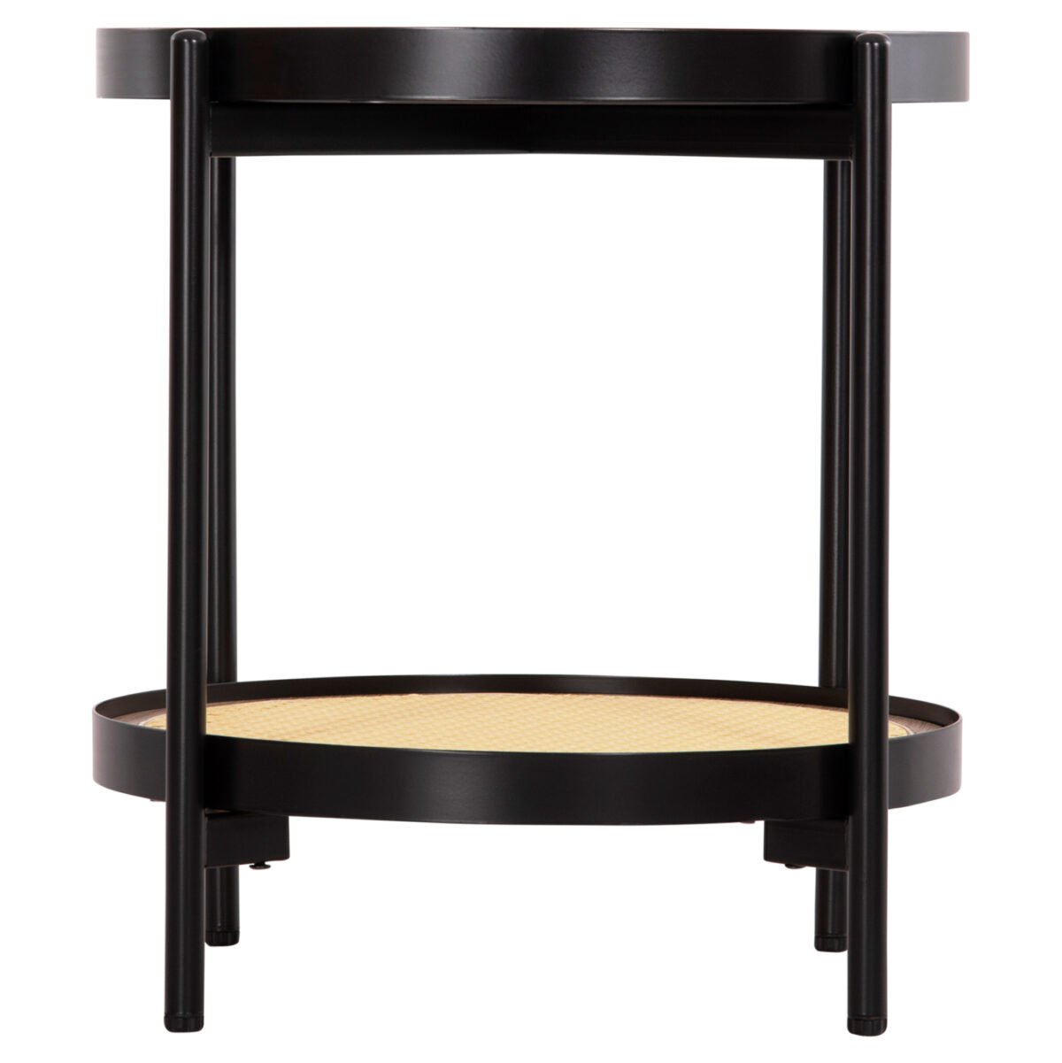 ΒΟΗΘΗΤΙΚΟ ΤΡΑΠΕΖΙ SEITZ HM18031 ΓΥΑΛΙ TOP-ΜΕΤΑΛΛΟ-RATTAN ΣΕ ΦΥΣΙΚΟ Φ50x55,5Υεκ. - Image 3