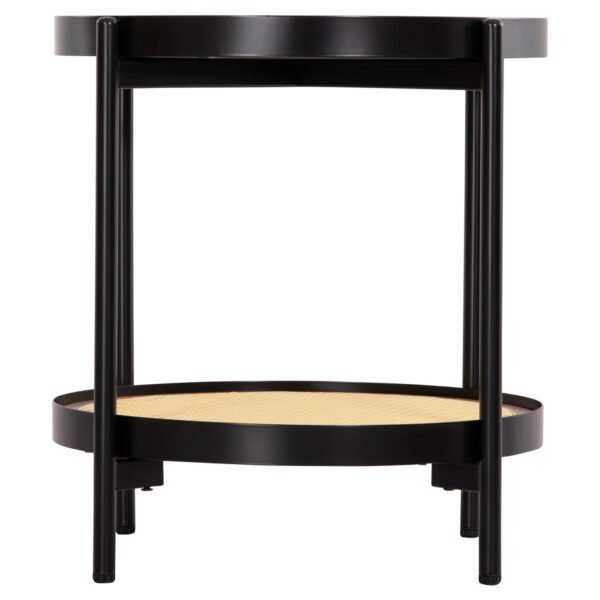 ΒΟΗΘΗΤΙΚΟ ΤΡΑΠΕΖΙ SEITZ HM18031 ΓΥΑΛΙ TOP-ΜΕΤΑΛΛΟ-RATTAN ΣΕ ΦΥΣΙΚΟ Φ50x55,5Υεκ. - Image 3