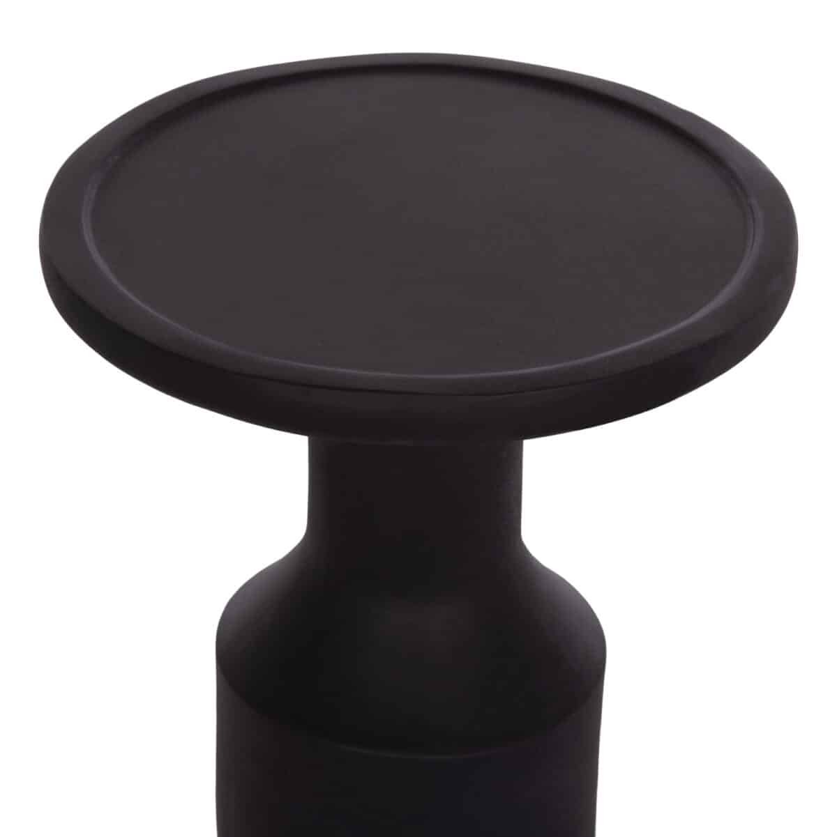 ΒΟΗΘΗΤΙΚΟ ΤΡΑΠΕΖΙ TRED(T) HM18169.01 FIBER CEMENT ΜΑΥΡΟ-ΦΥΣΙΚΟ RATTAN--Φ40x61Υεκ. - Image 5