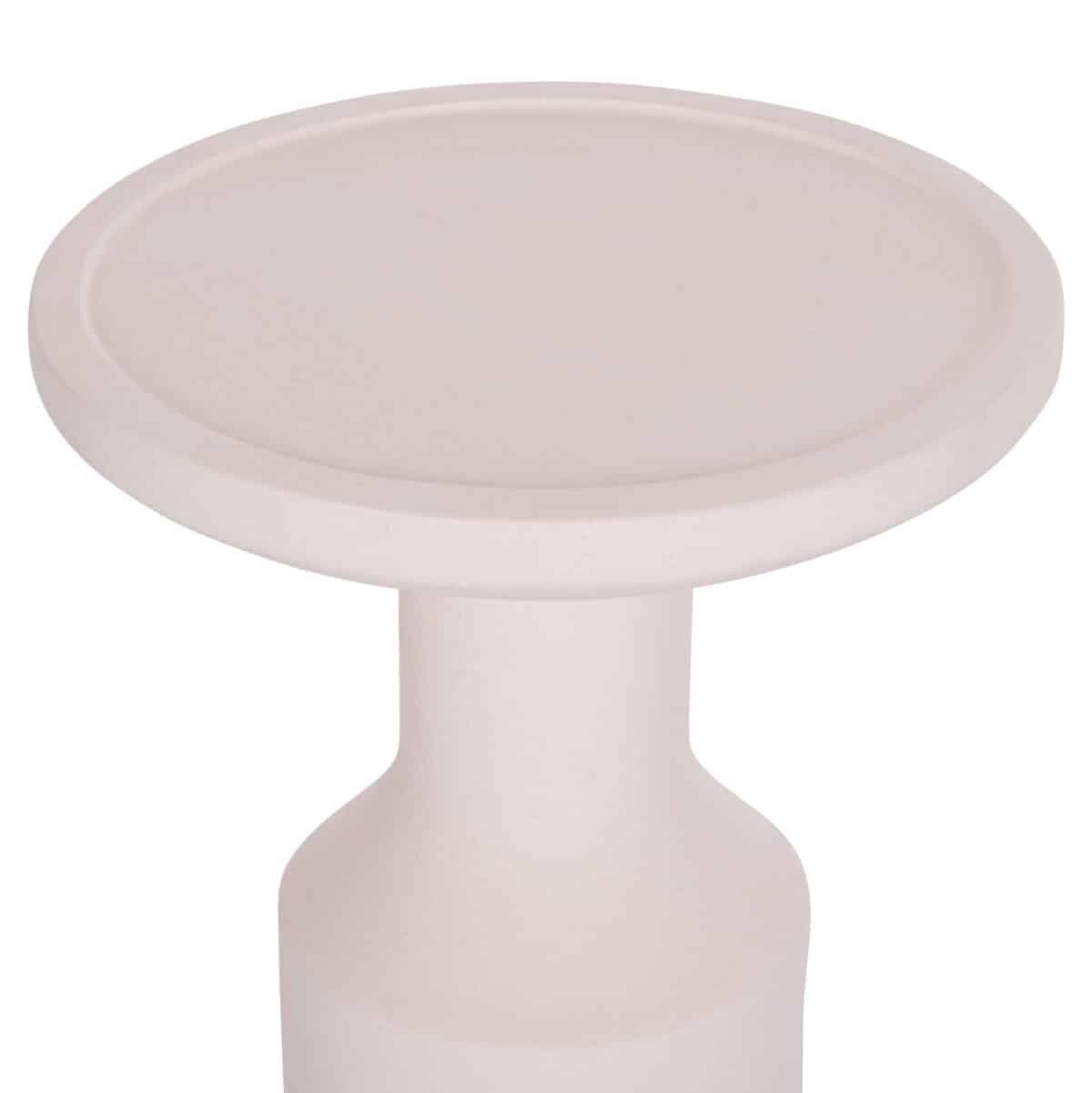 ΒΟΗΘΗΤΙΚΟ ΤΡΑΠΕΖΙ TRED(T) HM18169.02 FIBER CEMENT ΛΕΥΚΟ-ΦΥΣΙΚΟ RATTAN--Φ40x61Υεκ. - Image 4