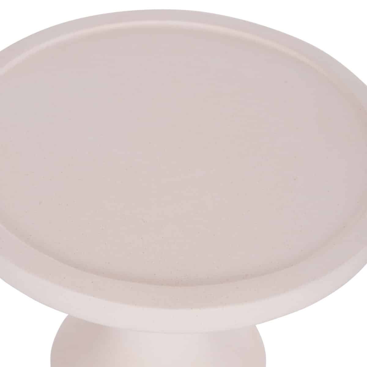 ΒΟΗΘΗΤΙΚΟ ΤΡΑΠΕΖΙ TRED(T) HM18169.02 FIBER CEMENT ΛΕΥΚΟ-ΦΥΣΙΚΟ RATTAN--Φ40x61Υεκ. - Image 6