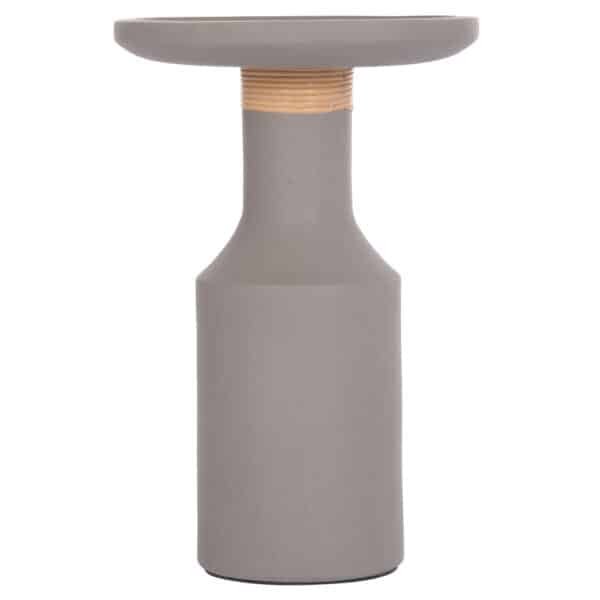 ΒΟΗΘΗΤΙΚΟ ΤΡΑΠΕΖΙ TRED(T) HM18169.03 FIBER CEMENT ΓΚΡΙ-ΦΥΣΙΚΟ RATTAN--Φ40x61Υεκ. - Image 3