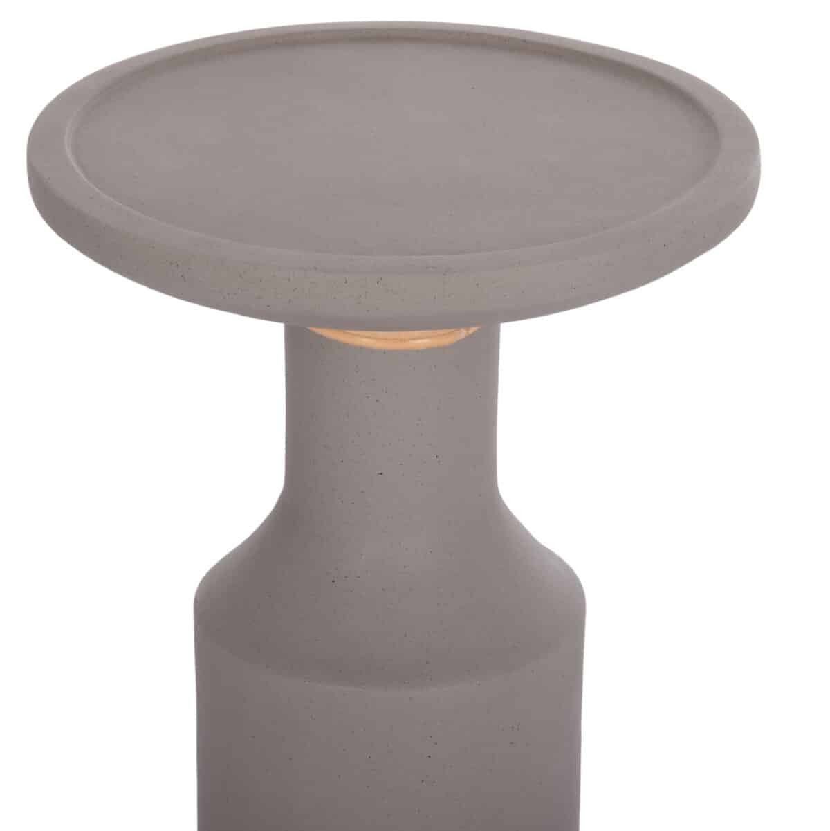 ΒΟΗΘΗΤΙΚΟ ΤΡΑΠΕΖΙ TRED(T) HM18169.03 FIBER CEMENT ΓΚΡΙ-ΦΥΣΙΚΟ RATTAN--Φ40x61Υεκ. - Image 4