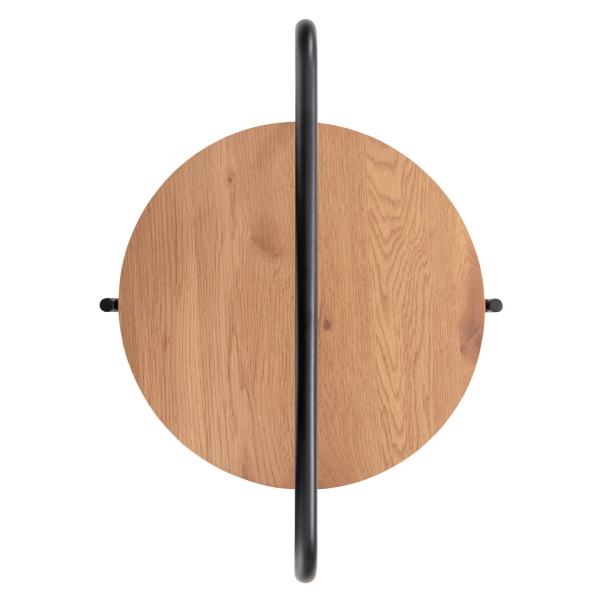 ΒΟΗΘΗΤΙΚΟ ΤΡΑΠΕΖΙ SYLO HM9618.01 MDF ΣΕ ΦΥΣΙΚΟ-ΜΑΥΡΟ ΜΕΤΑΛΛΟ Φ44x66Υεκ. - Image 6