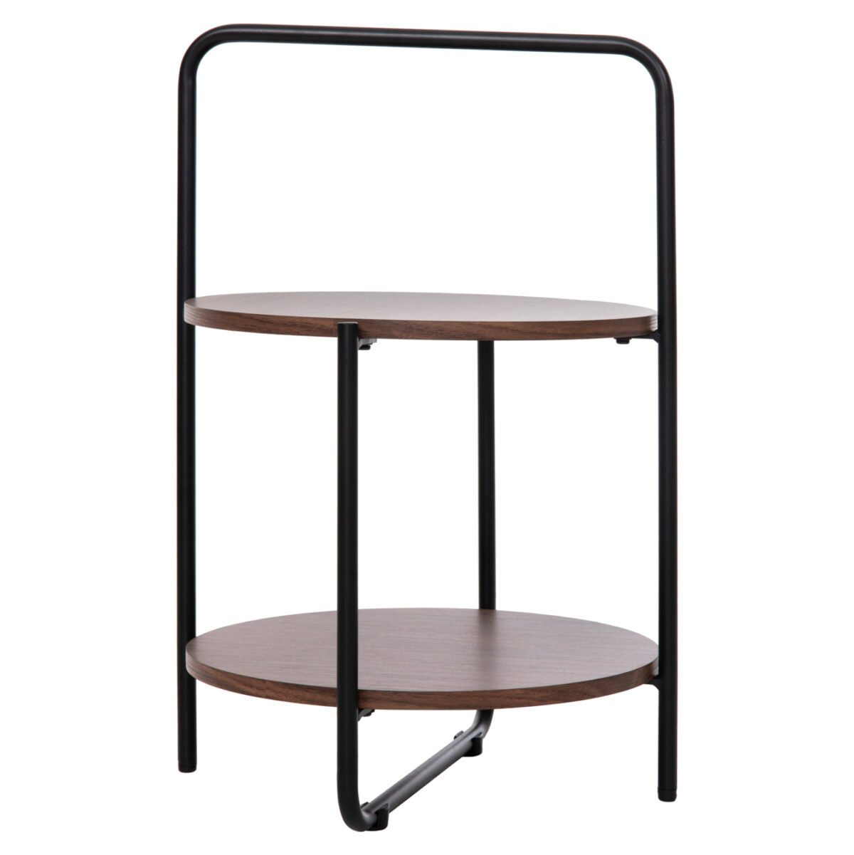 ΒΟΗΘΗΤΙΚΟ ΤΡΑΠΕΖΙ SYLO HM9618.02 MDF ΣΕ ΚΑΡΥΔΙ-ΜΑΥΡΟ ΜΕΤΑΛΛΟ Φ44x66Υεκ. - Image 3