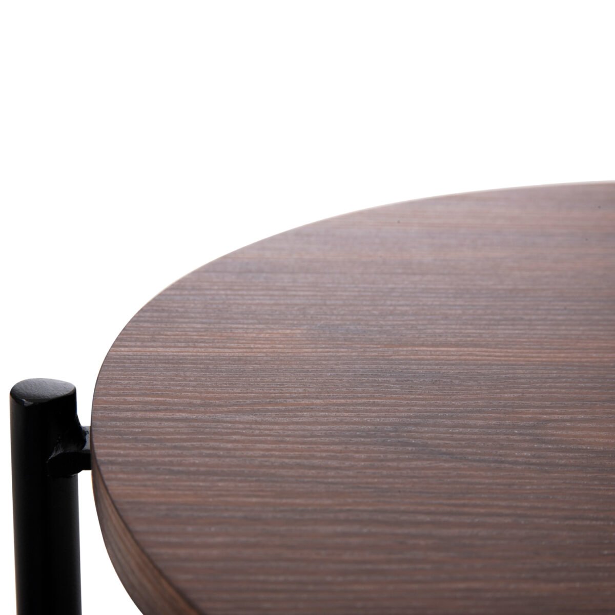 ΒΟΗΘΗΤΙΚΟ ΤΡΑΠΕΖΙ SYLO HM9618.02 MDF ΣΕ ΚΑΡΥΔΙ-ΜΑΥΡΟ ΜΕΤΑΛΛΟ Φ44x66Υεκ. - Image 6