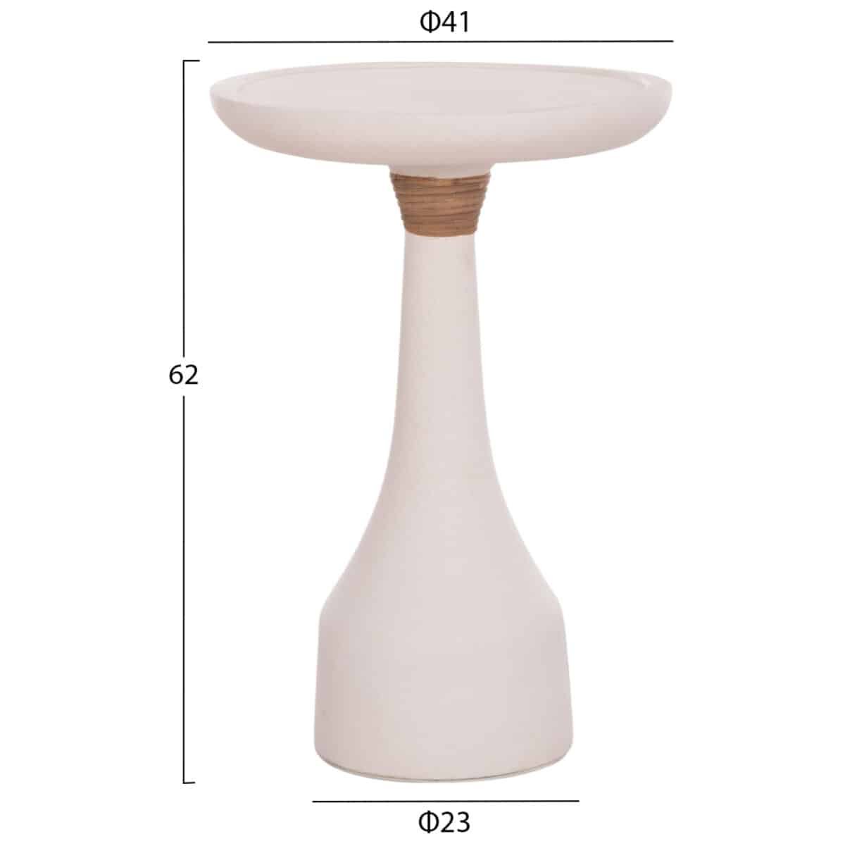 ΒΟΗΘΗΤΙΚΟ ΤΡΑΠΕΖΙ ΓΙΑ ΛΑΜΠΑΤΕΡ TORG HM18170.02 FIBER CEMENT ΛΕΥΚΟ Φ41x62Υεκ. - Image 2