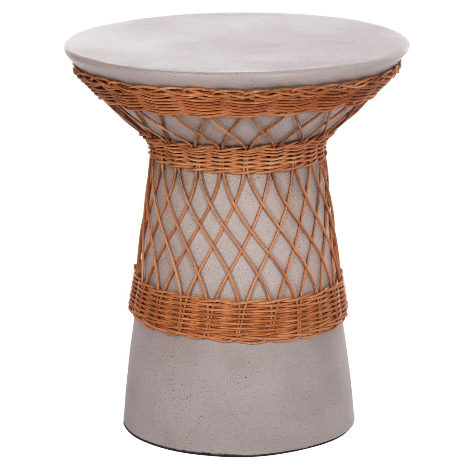 ΒΟΗΘΗΤΙΚΟ ΤΡΑΠΕΖΙ ΣΤΡΟΓΓΥΛΟ DELIA HM18167.03 FIBER CEMENT ΓΚΡΙ & RATTAN Φ40x45Υεκ ΒΟΗΘΗΤΙΚΟ ΤΡΑΠΕΖΙ ΣΤΡΟΓΓΥΛΟ DELIA HM18167.03 FIBER CEMENT ΓΚΡΙ & RATTAN Φ40x45Υεκ