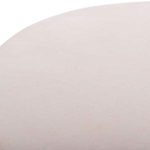 ΒΟΗΘΗΤΙΚΟ ΤΡΑΠΕΖΙ ΣΤΡΟΓΓΥΛΟ DELIA HM18167.02 FIBER CEMENT ΛΕΥΚΟ & RATTAN Φ40x45Υεκ - Image 8