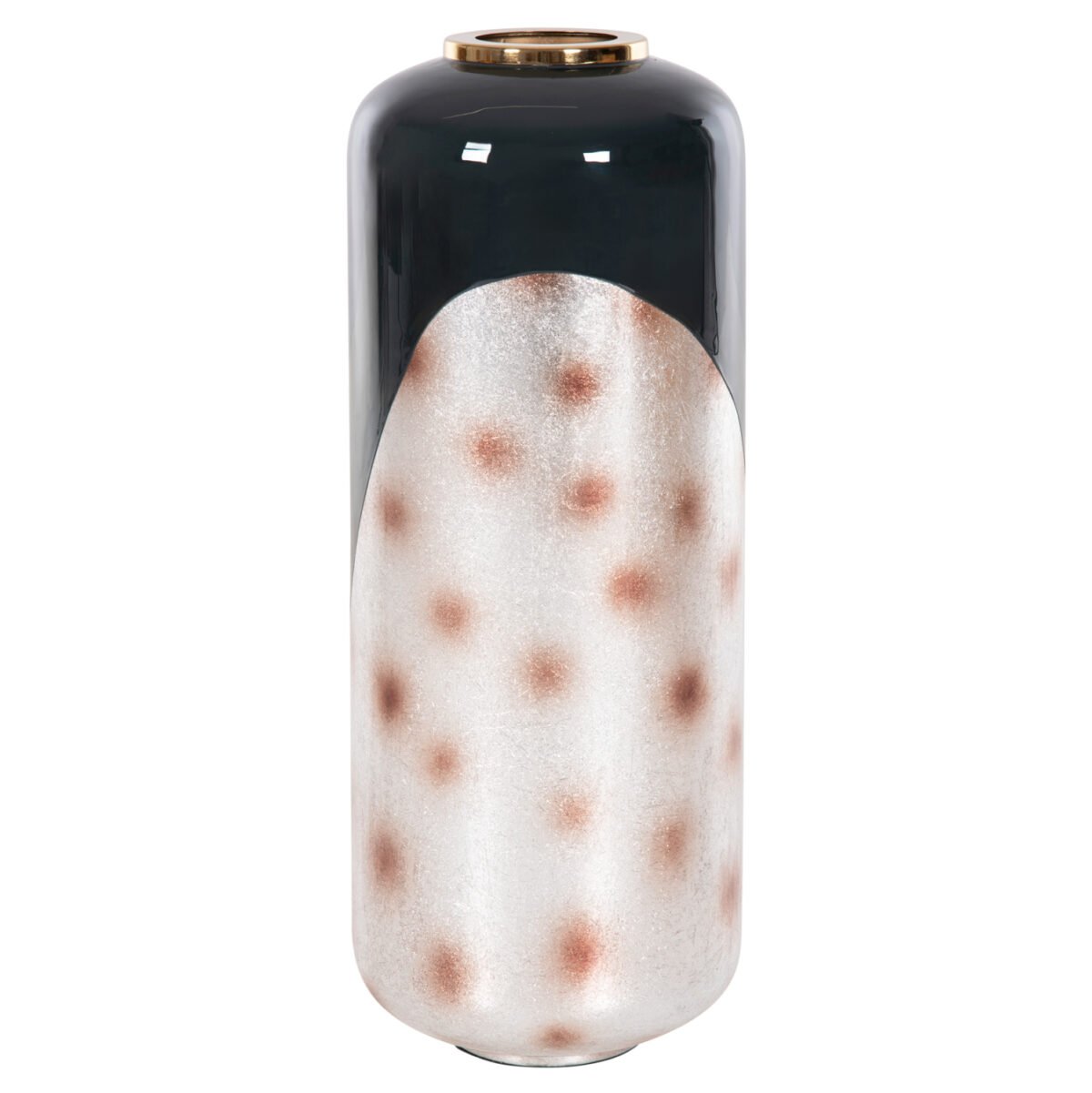 ΔΙΑΚΟΣΜΗΤΙΚΟ BAZO ΔΑΠΕΔΟΥ RAKSASA ΗΜ4231.05 ΜΕΤΑΛΛΟ ΣΕ ΜΠΛΕ ΑΝΘΡΑΚΙ-ΑΣΗΜΙ Φ30x80Υεκ - Image 3