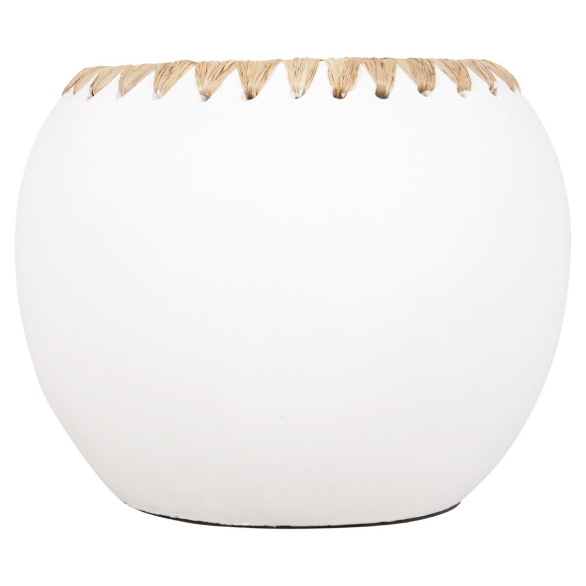 ΔΙΑΚΟΣΜΗΤΙΚΟ ΒΑΖΟ HM4375 ΤΕΡΑΚΟΤΑ ΣΕ ΛΕΥΚΟ ΜΕ ΠΛΕΞΗ ΨΑΘΑΣ ΣΤΟ ΣΤΟΜΙΟ Φ29x23Υεκ. - Image 3