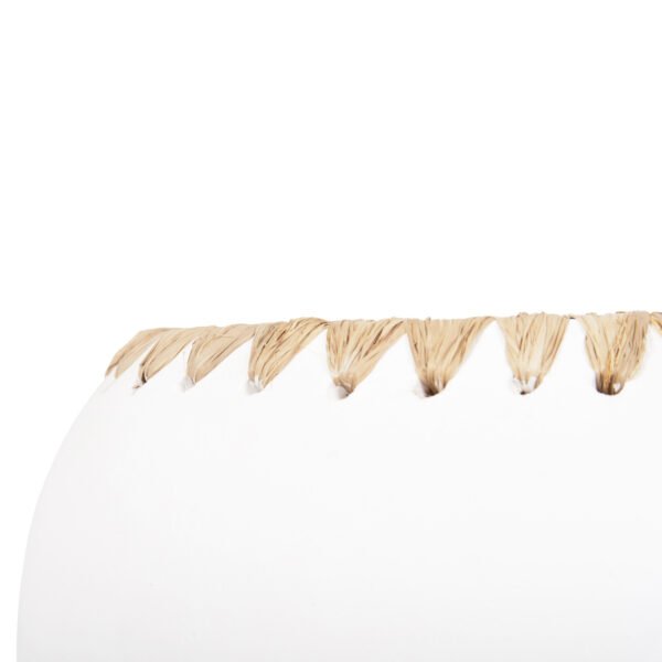 ΔΙΑΚΟΣΜΗΤΙΚΟ ΒΑΖΟ HM4375 ΤΕΡΑΚΟΤΑ ΣΕ ΛΕΥΚΟ ΜΕ ΠΛΕΞΗ ΨΑΘΑΣ ΣΤΟ ΣΤΟΜΙΟ Φ29x23Υεκ. - Image 6