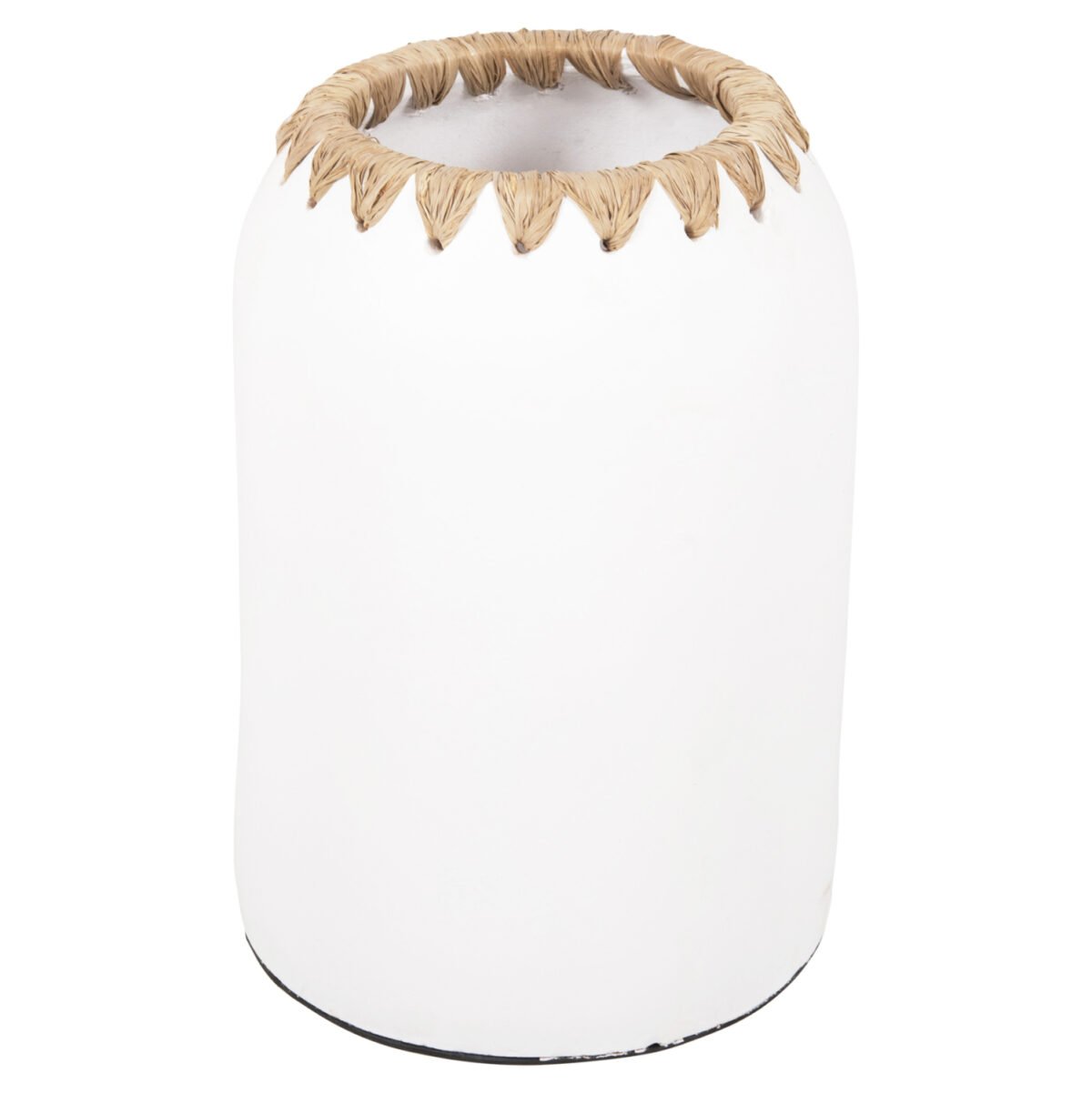 ΔΙΑΚΟΣΜΗΤΙΚΟ ΒΑΖΟ HM4377 ΤΕΡΑΚΟΤΑ ΣΕ ΛΕΥΚΟ ΜΕ ΠΛΕΞΗ ΨΑΘΑΣ ΣΤΟ ΣΤΟΜΙΟ Φ21Χ32εκ. - Image 3