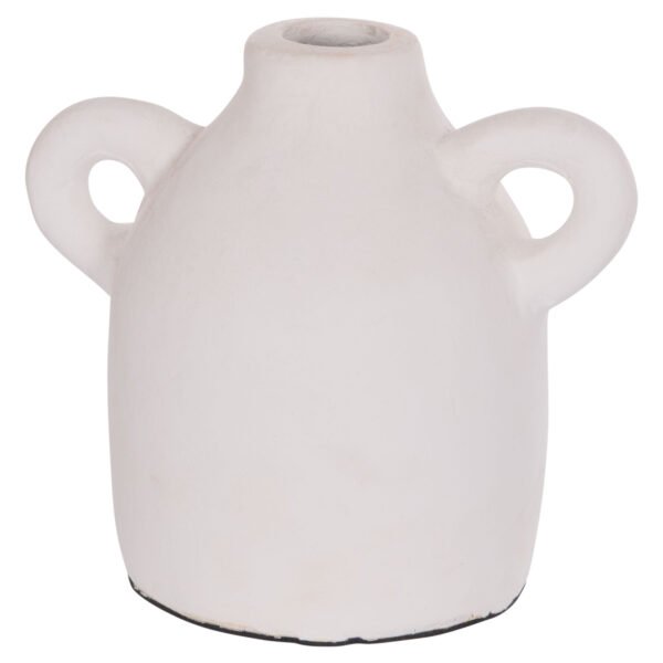 ΔΙΑΚΟΣΜΗΤΙΚΟ ΒΑΖΟ ΣΕΙΡΑ CLAYVON HM4407 ΤΕΡΑΚΟΤΑ ΣΕ ΛΕΥΚΟ 20x12x19Υεκ. - Image 5