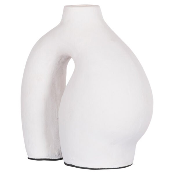 ΔΙΑΚΟΣΜΗΤΙΚΟ ΒΑΖΟ ΣΕΙΡΑ CLAYVON HM4408 ΤΕΡΑΚΟΤΑ ΣΕ ΛΕΥΚΟ 21x10x22Υεκ. - Image 5