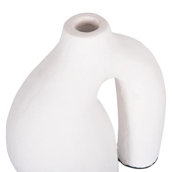 ΔΙΑΚΟΣΜΗΤΙΚΟ ΒΑΖΟ ΣΕΙΡΑ CLAYVON HM4408 ΤΕΡΑΚΟΤΑ ΣΕ ΛΕΥΚΟ 21x10x22Υεκ. - Image 6