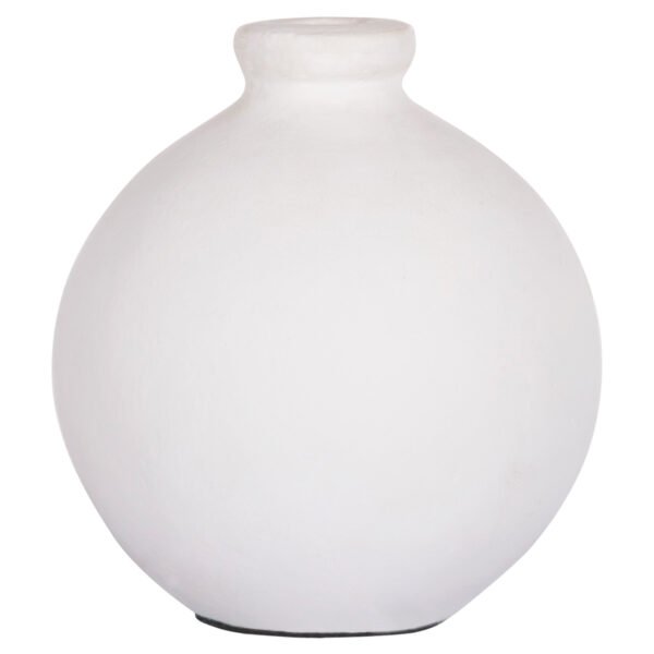 ΔΙΑΚΟΣΜΗΤΙΚΟ ΒΑΖΟ ΣΕΙΡΑ CLAYVON HM4410 ΤΕΡΑΚΟΤΑ ΣΕ ΛΕΥΚΟ 18x18x20Υεκ. - Image 3