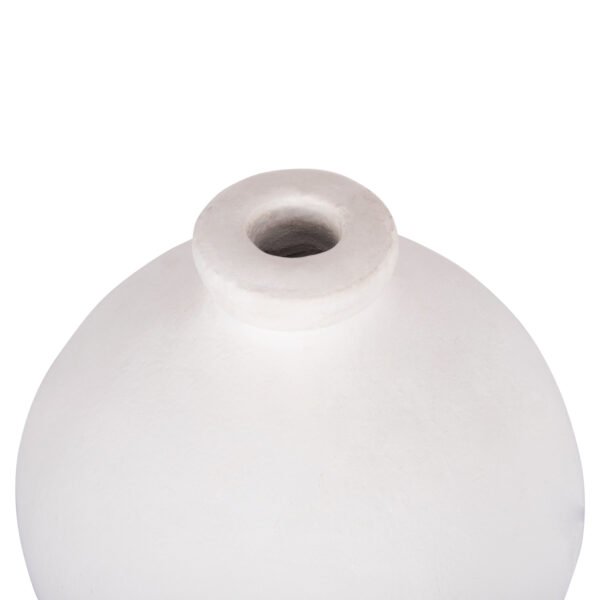 ΔΙΑΚΟΣΜΗΤΙΚΟ ΒΑΖΟ ΣΕΙΡΑ CLAYVON HM4410 ΤΕΡΑΚΟΤΑ ΣΕ ΛΕΥΚΟ 18x18x20Υεκ. - Image 4