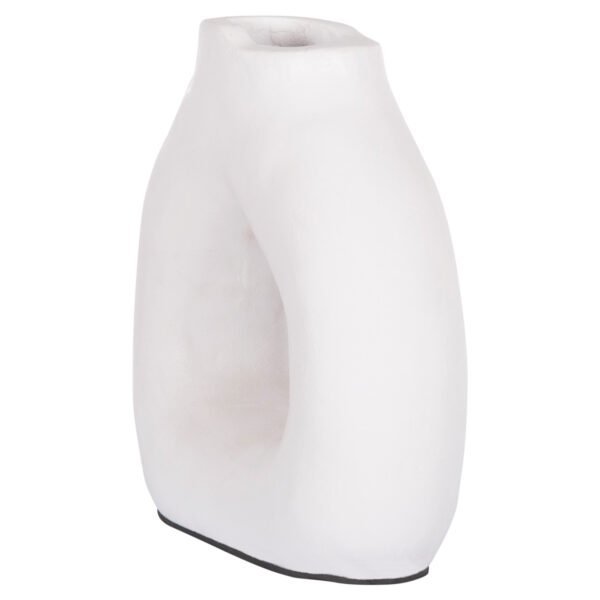 ΔΙΑΚΟΣΜΗΤΙΚΟ ΒΑΖΟ ΣΕΙΡΑ CLAYVON HM4411 ΤΕΡΑΚΟΤΑ ΣΕ ΛΕΥΚΟ 17x6x17,5Υεκ. - Image 5