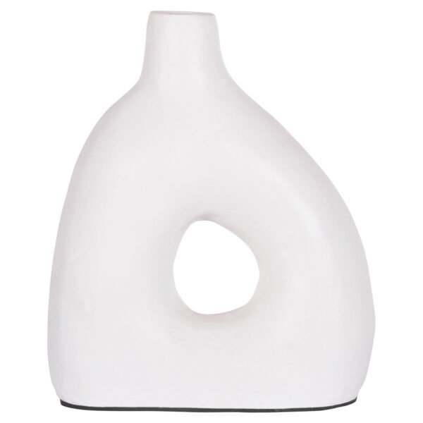 ΔΙΑΚΟΣΜΗΤΙΚΟ ΒΑΖΟ ΣΕΙΡΑ CLAYVON HM4414 ΤΕΡΑΚΟΤΑ ΣΕ ΛΕΥΚΟ 17x7x20Υεκ. - Image 3