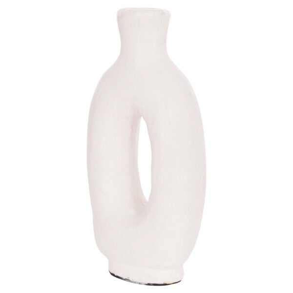 ΔΙΑΚΟΣΜΗΤΙΚΟ ΒΑΖΟ ΣΕΙΡΑ CLAYVON HM4409 ΤΕΡΑΚΟΤΑ ΣΕ ΛΕΥΚΟ 10x5x21Υεκ. - Image 6