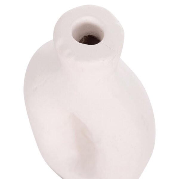 ΔΙΑΚΟΣΜΗΤΙΚΟ ΒΑΖΟ ΣΕΙΡΑ CLAYVON HM4409 ΤΕΡΑΚΟΤΑ ΣΕ ΛΕΥΚΟ 10x5x21Υεκ. - Image 7